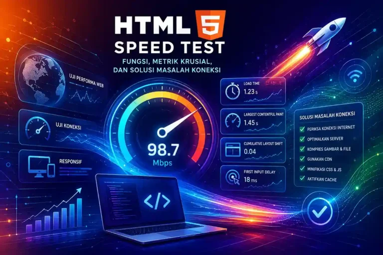 Memahami HTML5 Speed Test, Fungsi, Metrik Krusial, dan Solusi Masalah Koneksi