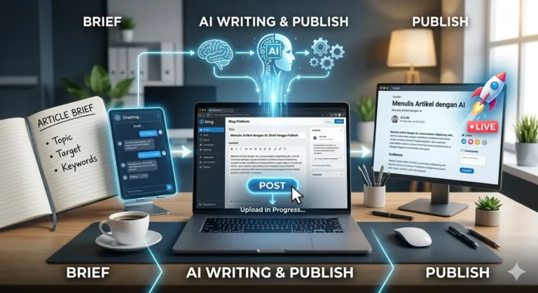 Menulis Artikel dengan AI dari Brief hingga Publish