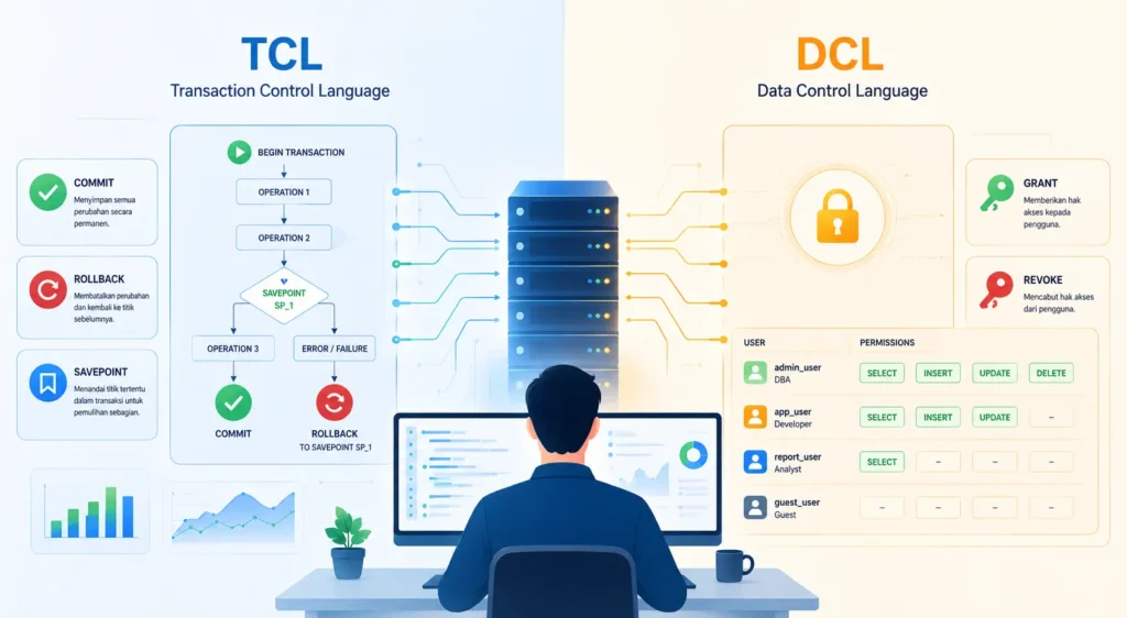 Memahami Perbedaan TCL dan DCL dalam Sistem Manajemen Database