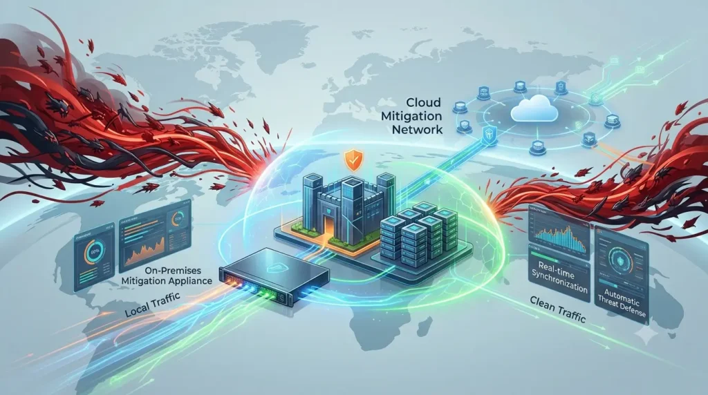 Mitigasi DDoS Hibrida, Solusi Perlindungan Siber Modern